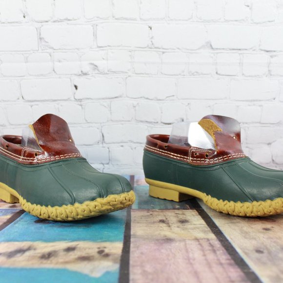 LL Bean Duck Boots Low Moc Slip On Shoes Size 9 M - Picture 3 of 9